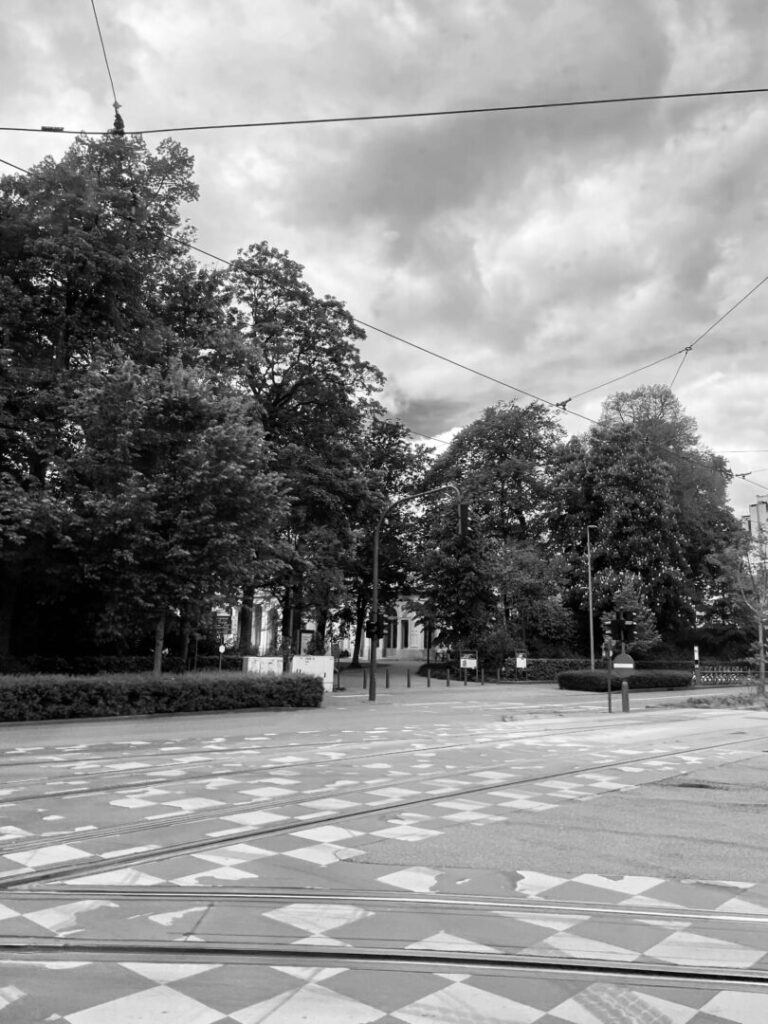 Empty View On A Busy Day