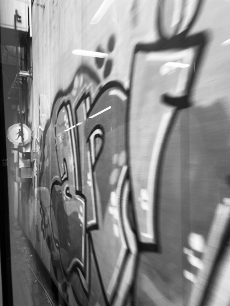 Tram Window View Heading Into The Tunnel